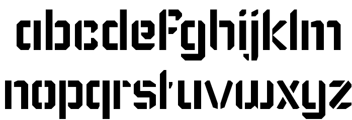 Karisma Stencil Font LOWERCASE