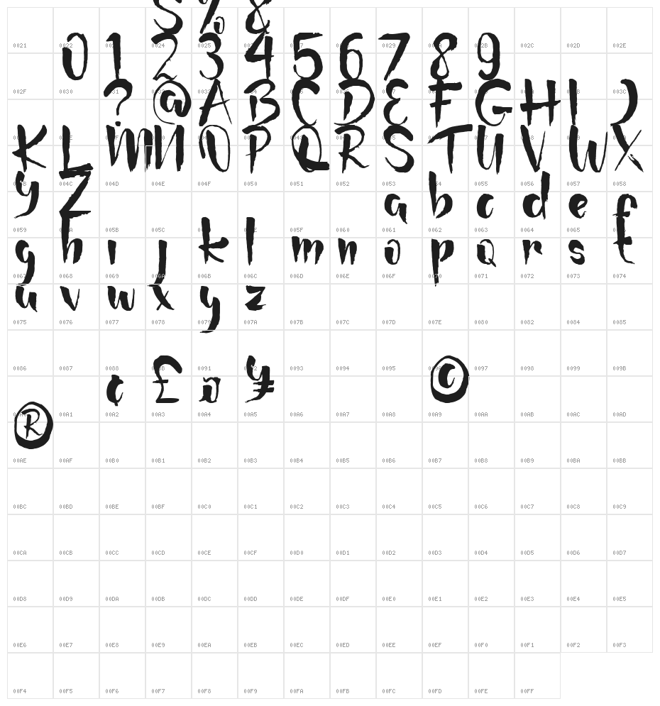 Karjo Motor Sport Demo Character Map