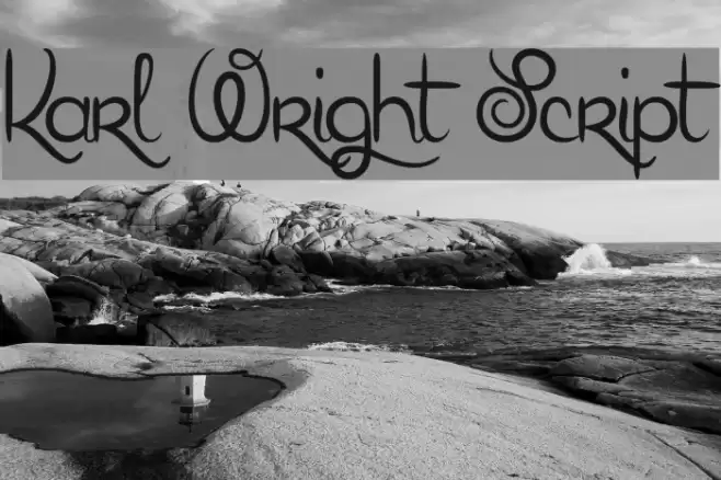 Karl Wright Script Font examples