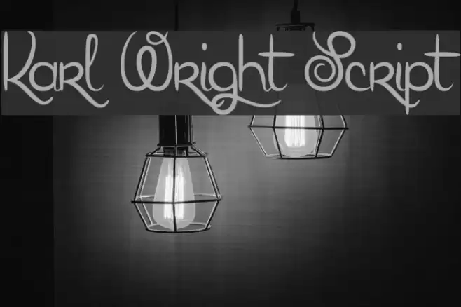 Karl Wright Script Font examples