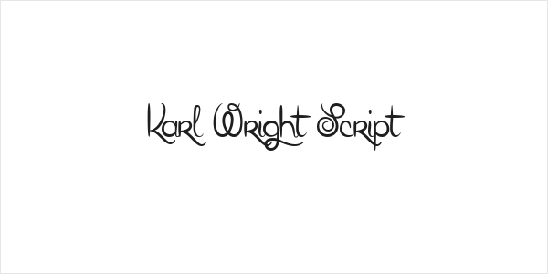 Karl Wright Script Logo