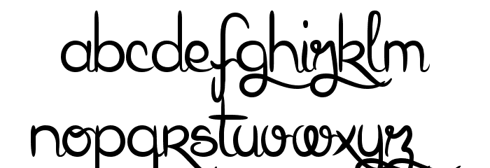Karl Wright Script Font LOWERCASE