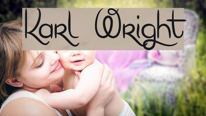 Karl Wright Font examples