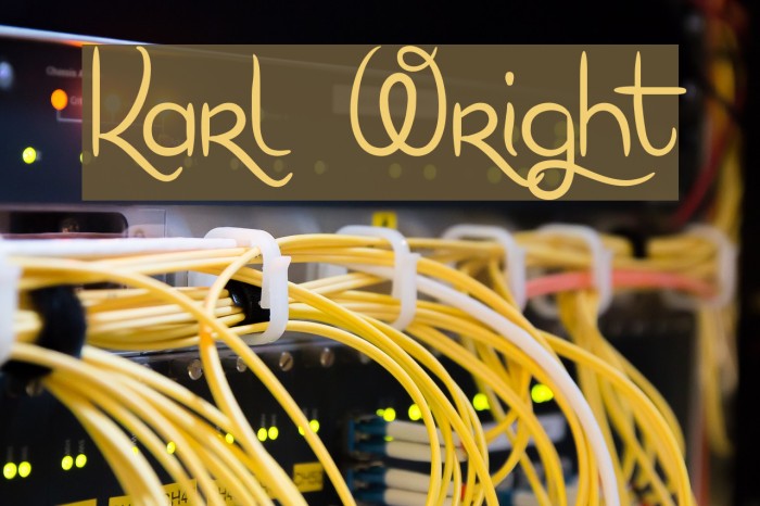 Karl Wright Font examples
