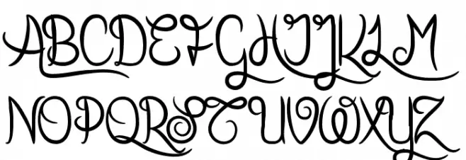 Karl Wright Schriftart Groß