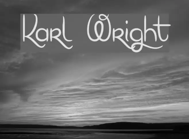 Karl Wright Font examples