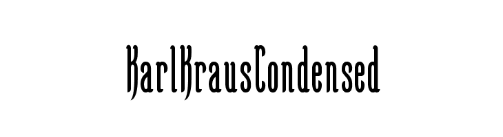 KarlKrausCondensed  font caratteri gratis