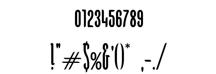 KarlKrausCondensed Font OTHER CHARS