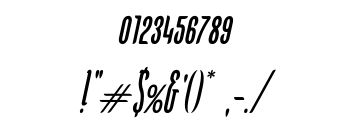 KarlKrausCondensedOblique Font OTHER CHARS