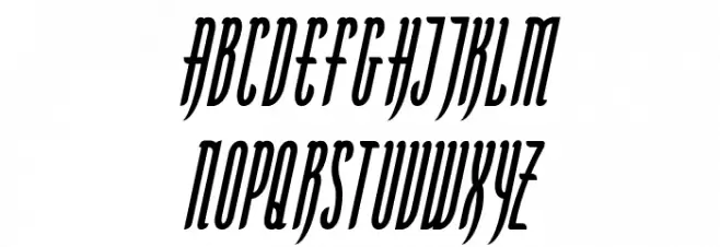 KarlKrausCondensedOblique Шрифта ВЕРХНИЙ