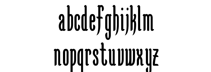 KarlKrausCondensed Font LOWERCASE
