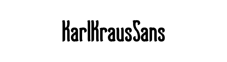 KarlKrausSans  नि: शुल्क फ़ॉन्ट्स डाउनलोड