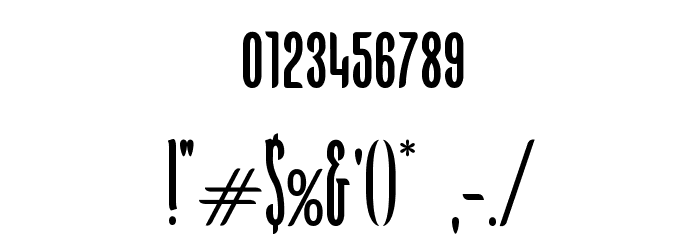 KarlKrausSansCondensed Font OTHER CHARS