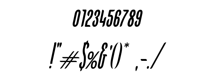 KarlKrausSansCondensedOblique Font OTHER CHARS