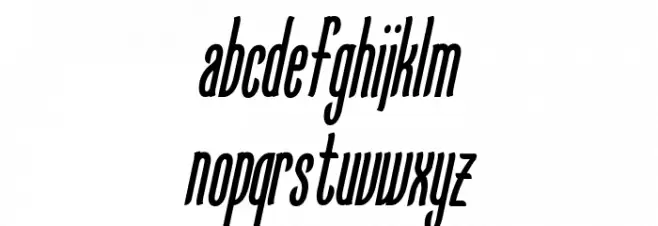KarlKrausSansCondensedOblique フォント 小文字