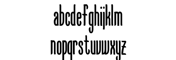 KarlKrausSansCondensed Font LOWERCASE