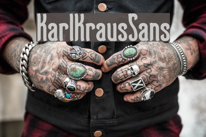 KarlKrausSans Font examples
