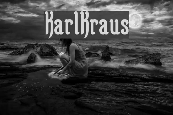 KarlKraus Font examples