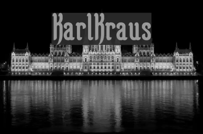 KarlKraus Font examples