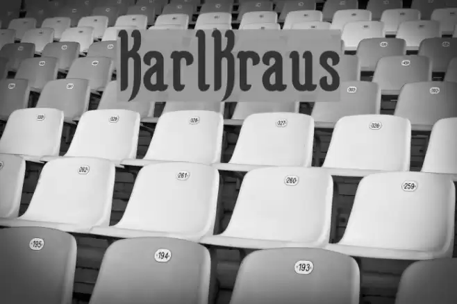 KarlKraus Font examples