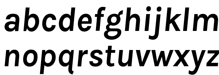 Karla Bold Italic Font LOWERCASE