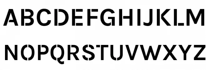 Karla Bold Stencil Шрифта ВЕРХНИЙ