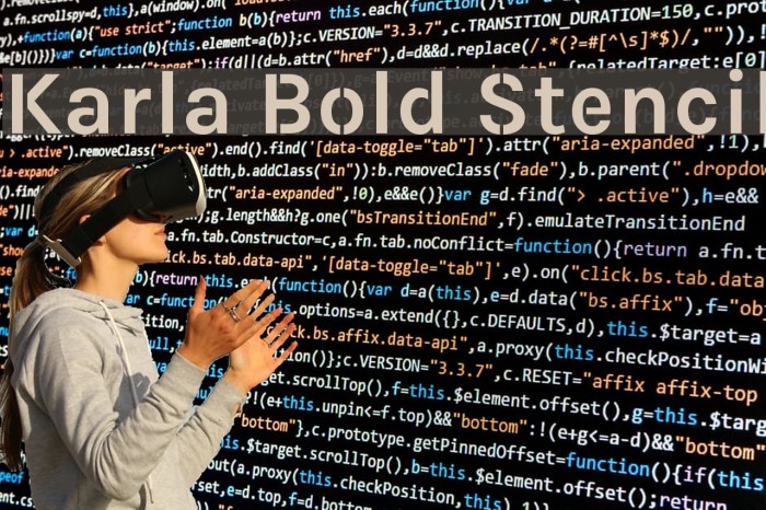 Karla Bold Stencil Example 2