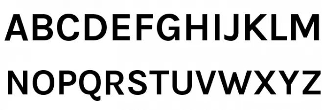 Karla Bold Font UPPERCASE