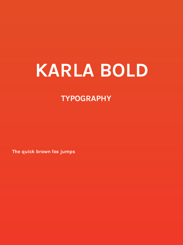 Karla Bold Poster