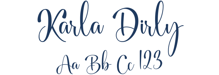 Karla Dirly Font Preview