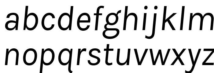 Karla Italic Font LOWERCASE