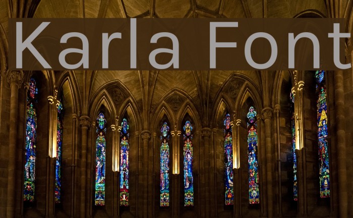 Karla Font examples
