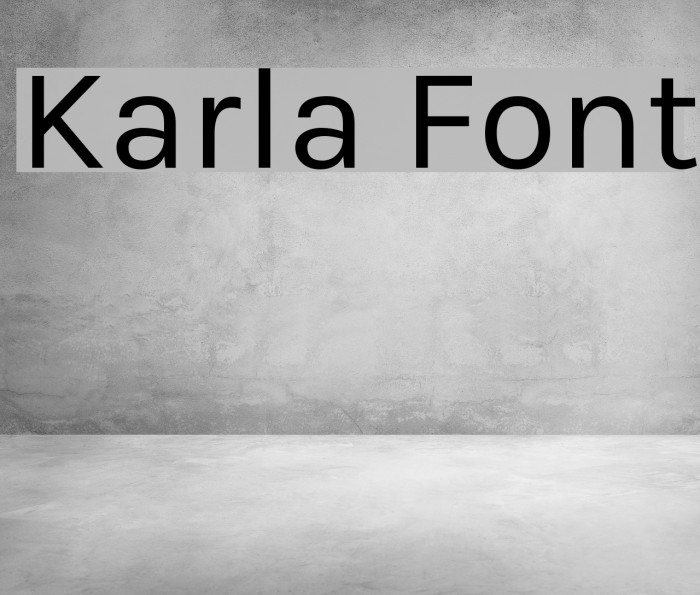 Karla Font examples