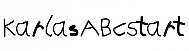 KarlasABCStart  Frei Schriftart Herunterladen