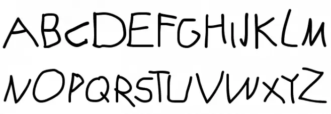 KarlasABCStart Font Litere mari