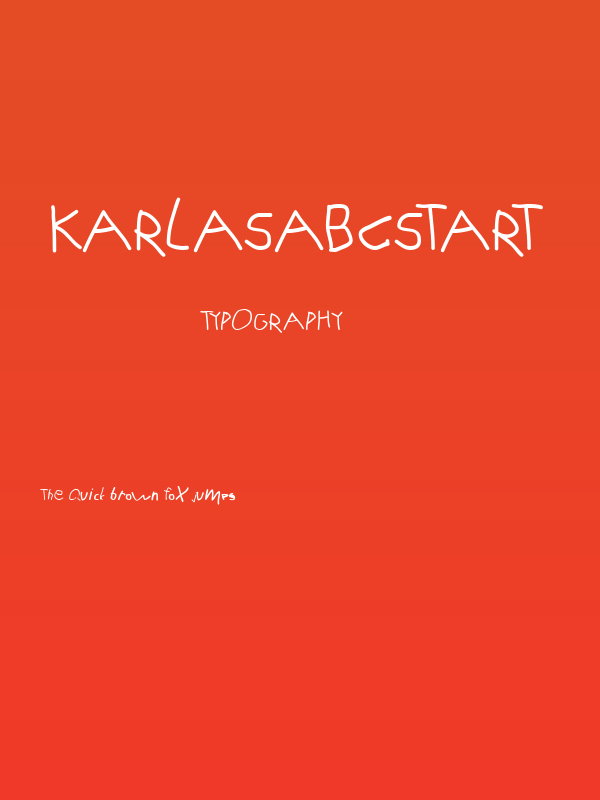 KarlasABCStart Poster