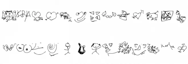 KarlasZeichnungen Schriftart Groß