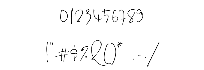 Karlena Hudson Font OTHER CHARS