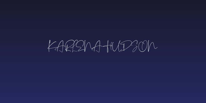 Karlena Hudson Social Header
