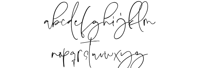 Karlena Hudson Font LOWERCASE