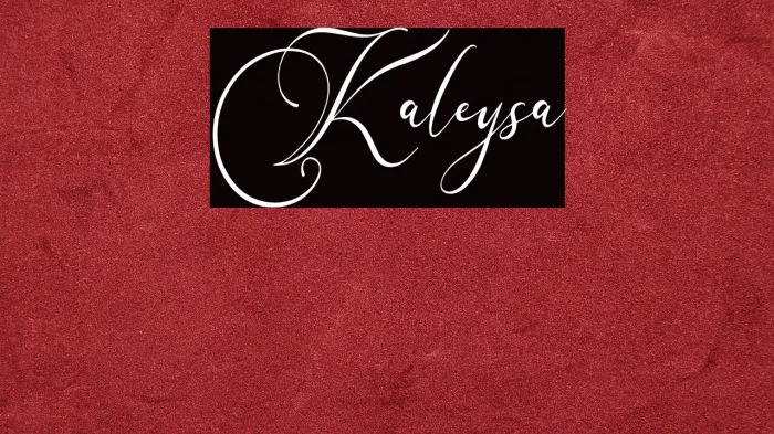 Karleysa Example 2
