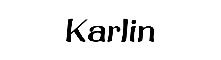 Karlin  免费字体下载