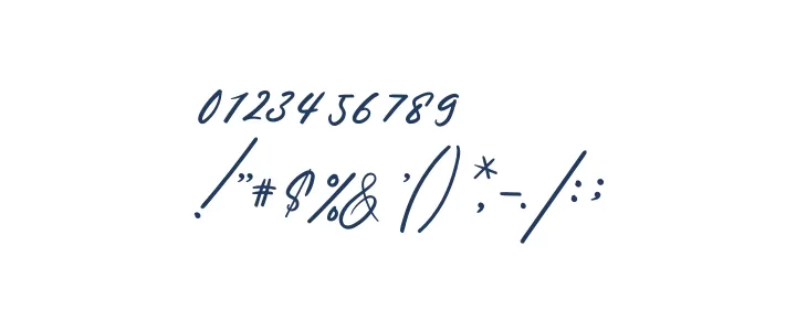 Karline Jeashy Font OTHER CHARS