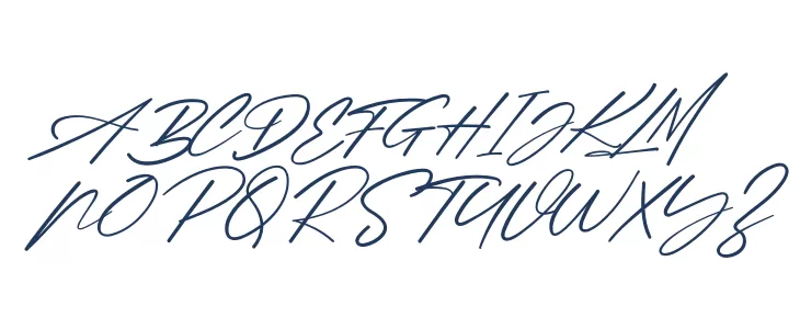 Karline Jeashy Font UPPERCASE