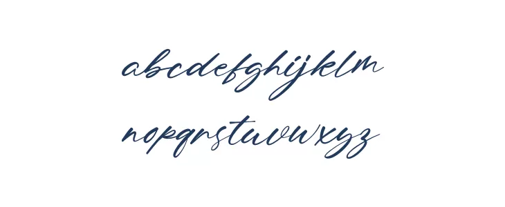 Karline Jeashy Font LOWERCASE