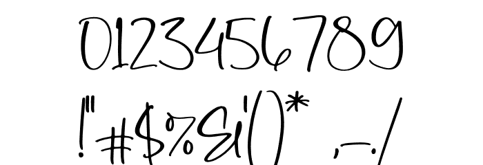 Karlissta フォント その他の文字