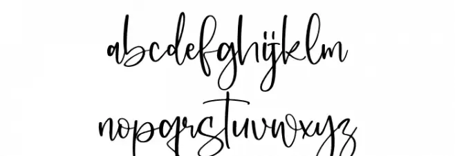 Karlissta Font LOWERCASE