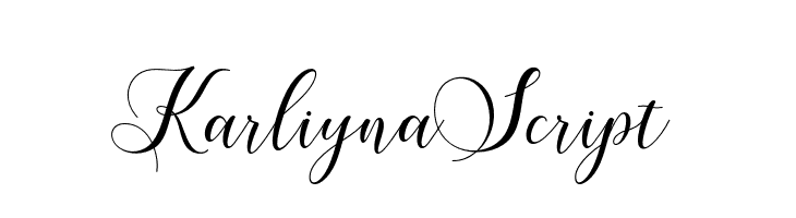 KarliynaScript  Free Fonts Download
