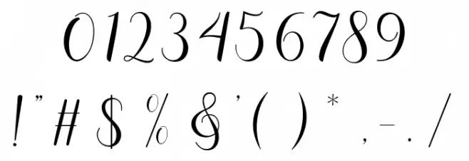 KarliynaScript Font OTHER CHARS