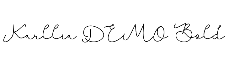 Karllia DEMO Bold  免费字体下载